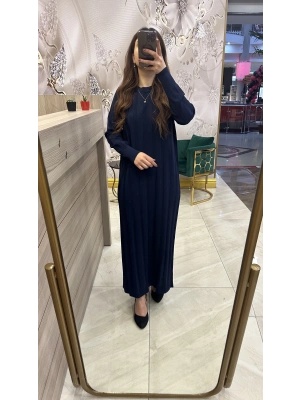 Nuss 1401 Elbise Lacivert