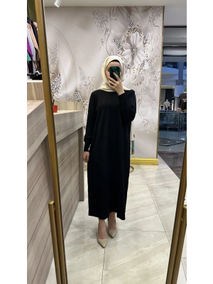 Nuss 25Y1420 Elbise Siyah