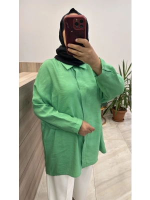 Nuss 25Y3001 Yeşil   Gömlek