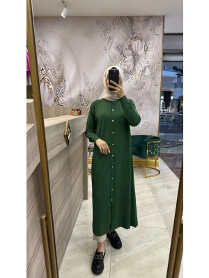 Nuss Tam Boy Hırka Zümrüt