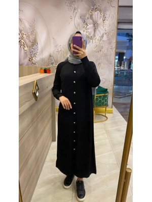 Nuss Uzun Hırka Siyah