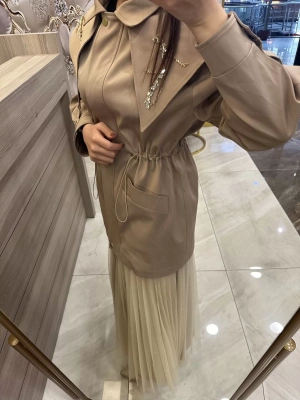 Venöve 25FWCEK0011 Camel Carlo Ceket