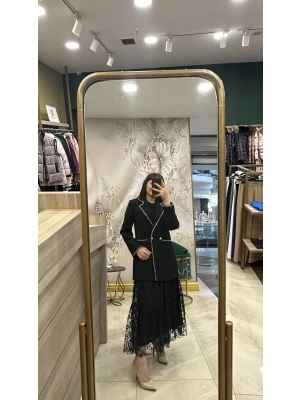 Venöve 25FWCEK0028 Siyah Varesa Ceket