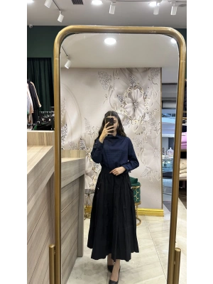 Venöve 25FWELB0004 PRED ELBİSE LACiVERT