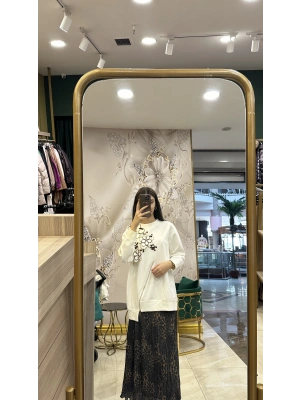 Venöve 25FWSWE0012 Ekru Garde Sweat