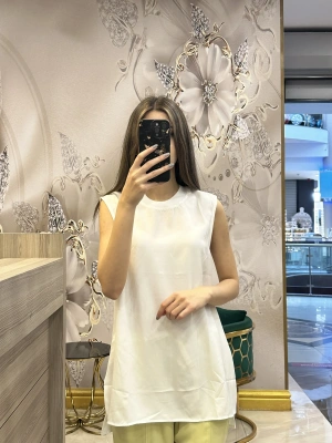 Venöve 25SSBLZ0002 Beyaz Leia Bluz