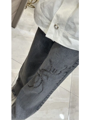 Venöve 25SSPNT0020 Gri Emily Pantolon