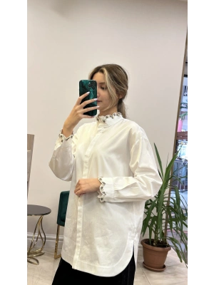 Venöve 26FWGOM0008 Beyaz Kenza Gömlek