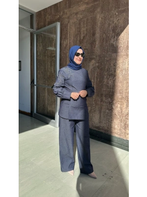 Venöve 26FWTUN0002 Lacivert Aline Takım