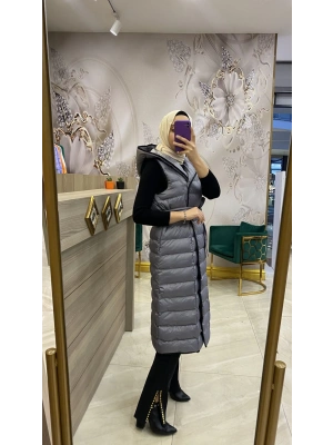 WOMANİA YELEK BARCELONA GRİ