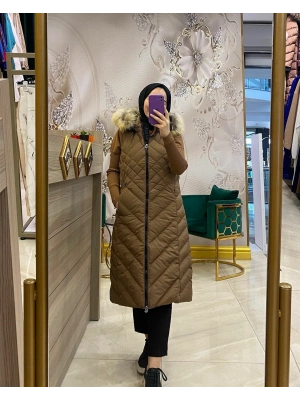 WOMANİA YELEK EQVATOR KARAMEL