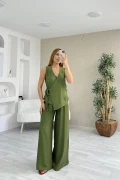 Ayrobin Kruvaze Bağlamalı Takım Yeşil