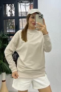 Basic Sweatshirt Taş