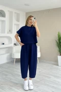 Modal Kumaş Şalvar Takım Lacivert