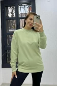 Basic Sweatshirt Su Yeşili