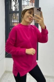 Basic Sweatshirt Fuşya