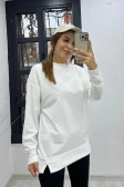 Basic Sweatshirt Beyaz