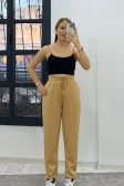 Paça Yırtmaçlı Model Kumaş Pantolon