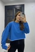 2 İplik Nakış Detay Sweatshirt