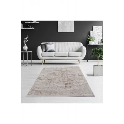 Breda Modern Salon ve Oturma Odası Halısı - Kahverengi