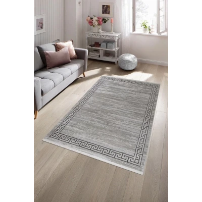 Pyramid Modern Salon ve Oturma Odası Halısı - Gri