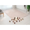Bella Kaymaz Tabanlı Salon Oturma ve Çocuk Odası Tuft Halı-Açık Bej