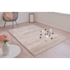 Craft Kaymaz Tabanlı Salon Oturma ve Çocuk Odası Tuft Halı-Açık Bej