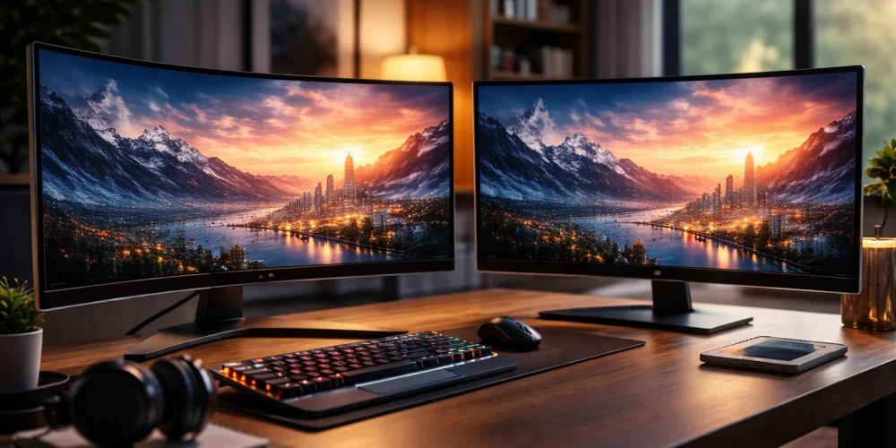 Kavisli (Curved) mi, Düz (Flat) mü? Doğru Monitör Seçimi Rehberi