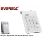 Everest KB-2014 Beyaz USB Dokunmatik Numerik Standart Klavye