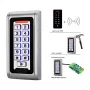 MicroTec MCR 110 Kartlı Şifreli Geçiş Sistemi Krom Dış Ortam su geçirmez darbeye dayanıklı