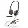Plantronics Blackwire EP320 Usb Stereo Kablolu Kulak Üstü Mikrofonlu 2.El Çağrı merkezi Kulaklığı