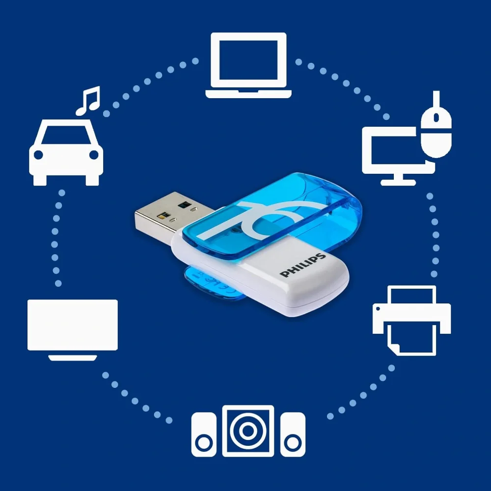 16GB USB 2.0 PHILIPS FLASH BELLEK