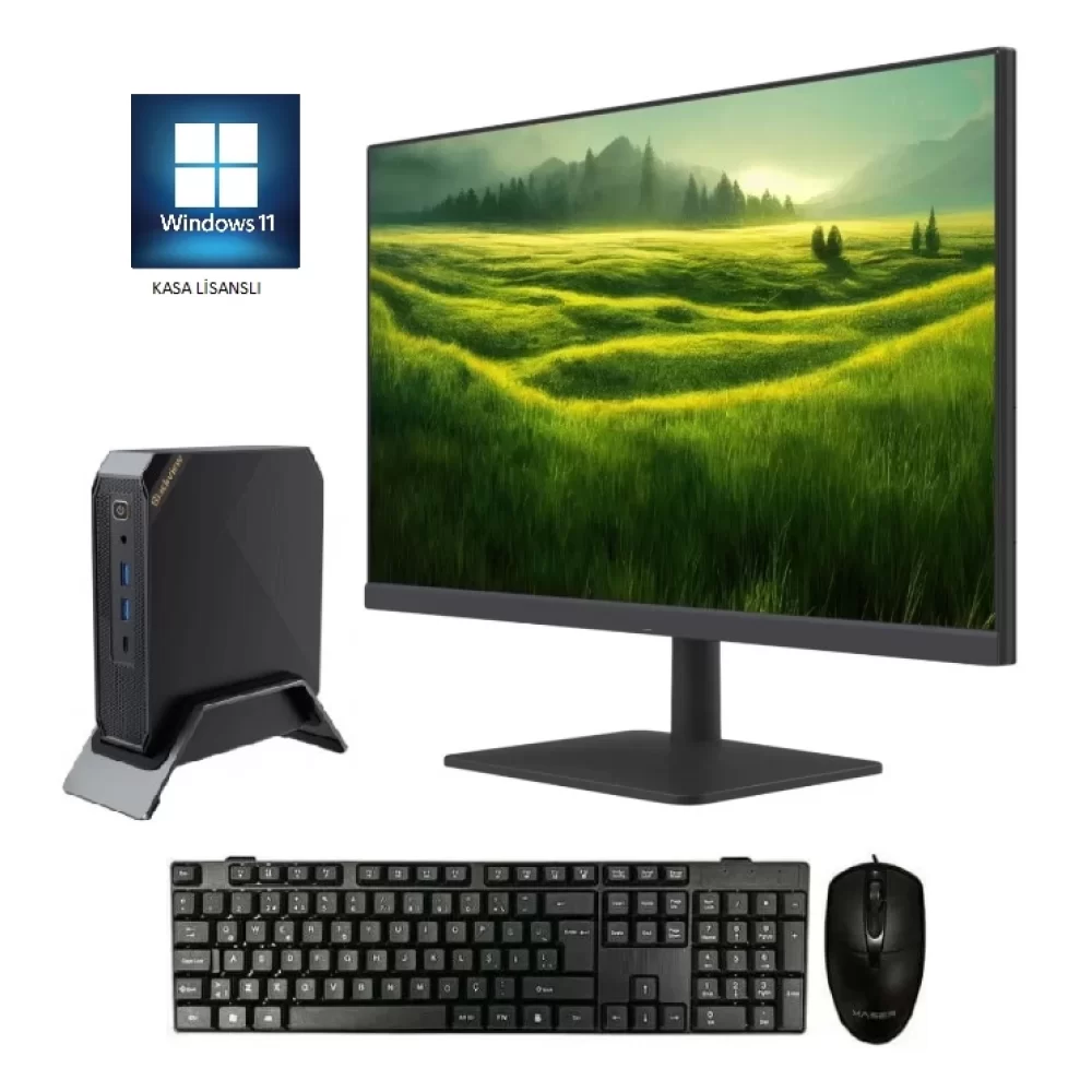 42 Adet - MP200 / i5 12450H 16GB Ram 512GB SSD 21.5 Monitörlü Set Mini PC + win11 lisanslı