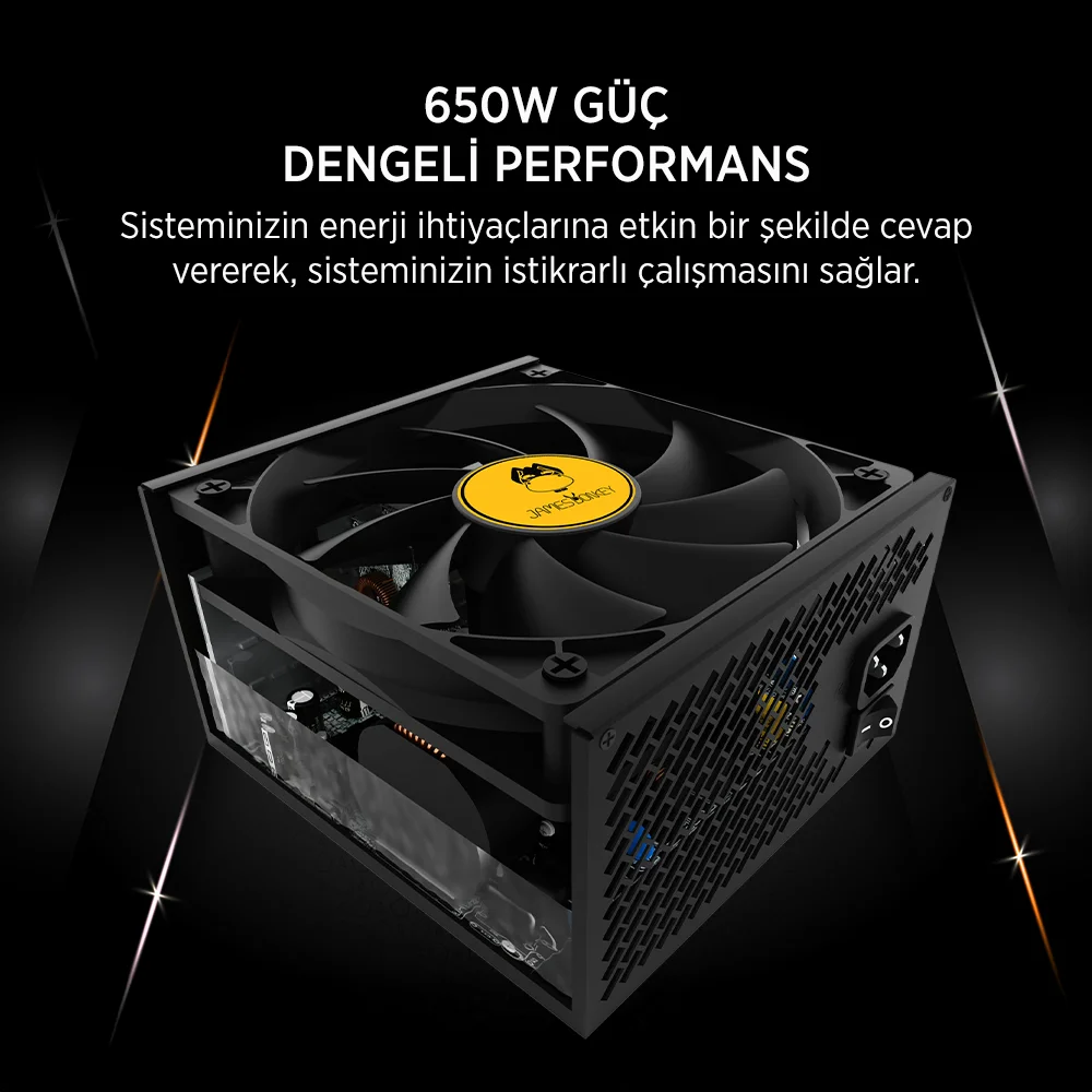 650W PSU 80+ / JAMES DONKEY Power Supply