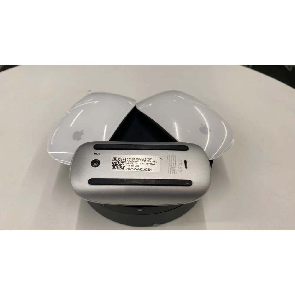 APPLE Kablosuz Mouse Apple Magic WIRELESS 2 A1657 MLA02TU/A (ŞARJLI VERSİYON) 2.el 3ay garanti