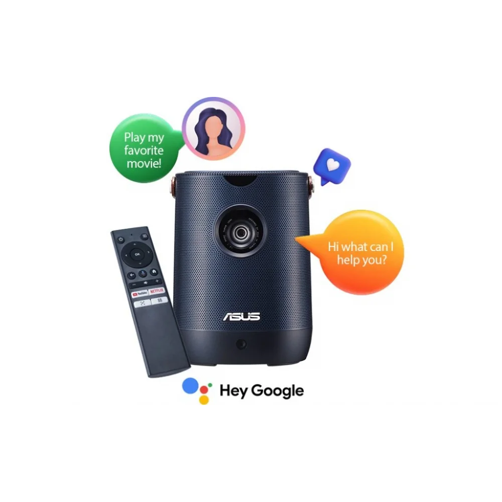 Asus Zenbeam Latte L2 960 Lümen 1080p Kısa Mesafe Wifi Android Taşınabilir Mini LEd Projeksiyon (Kutulu Teşhir Ürün Garantili)