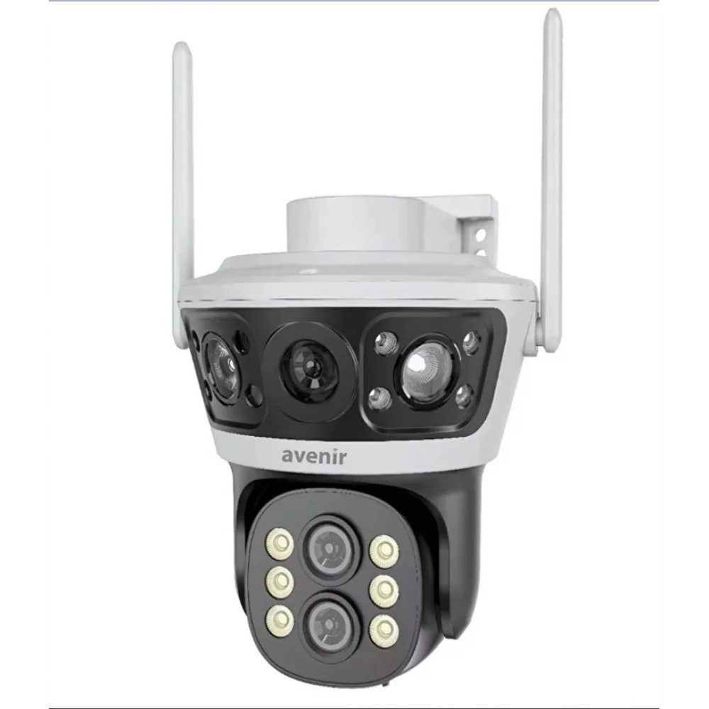 Avenir Av-s303 4mp 2 Kameralı 10x Zoomlu Wifi Ptz Kamera Sesli Ip Gece Görüşlü Kamera