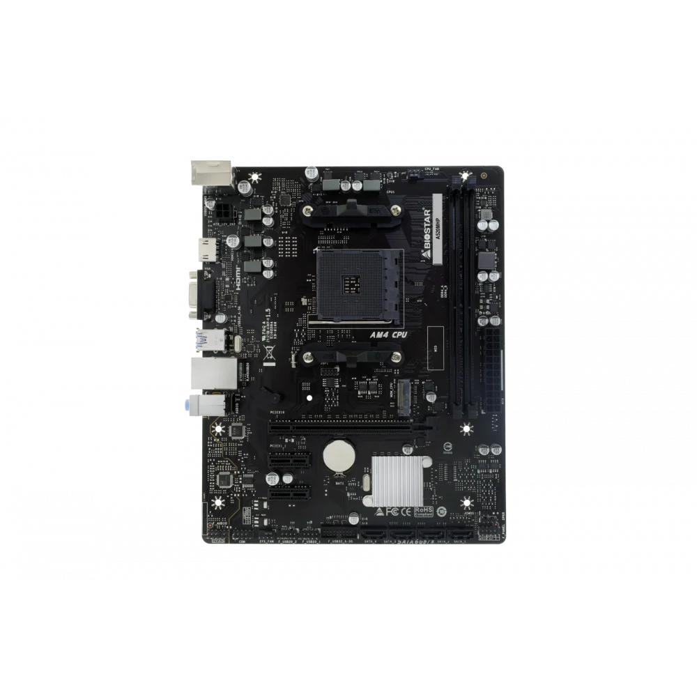 Biostar A520mhp Amd Am4 Ddr4 4400 Hdmı Vga M2 Matx