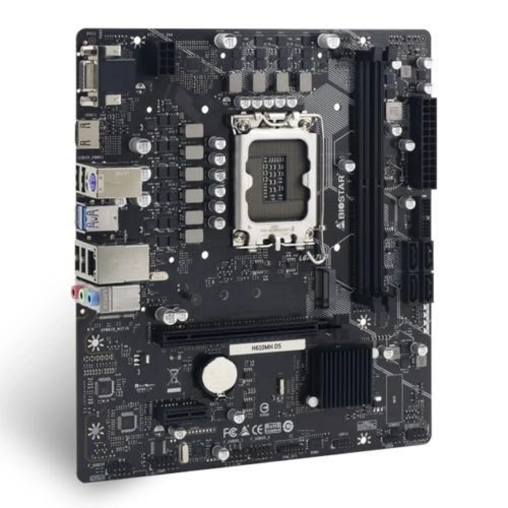 Bıostar H610Mh D5 Anakart Ddr5 5600Mhz M.2 Hdmı Vga Usb 3.2 96Gb Max 1700P (12.13.14.Nesil)