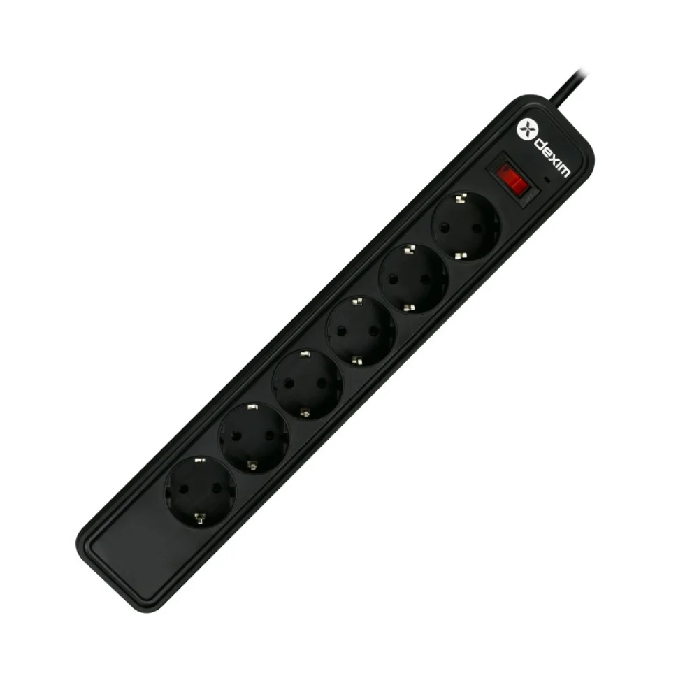 Dexım Dcp006 Sp06Ag Çoklu Priz 1.8M 6 Lı Akım Korumalı Topraklanmış