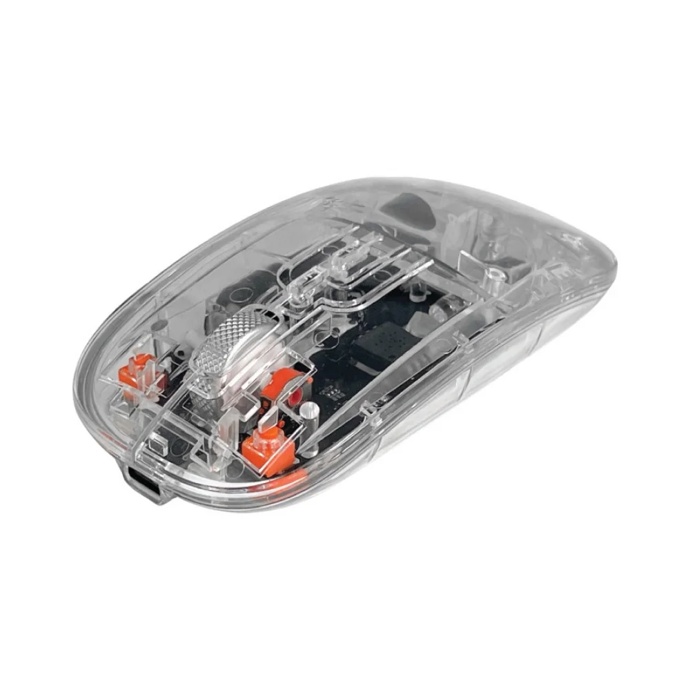 Dexım Mw-002Rt Mouse 2.4Ghz Bluetooth Kablosuz Şarj Edilebilir Şeffaf Sessiz Mouse