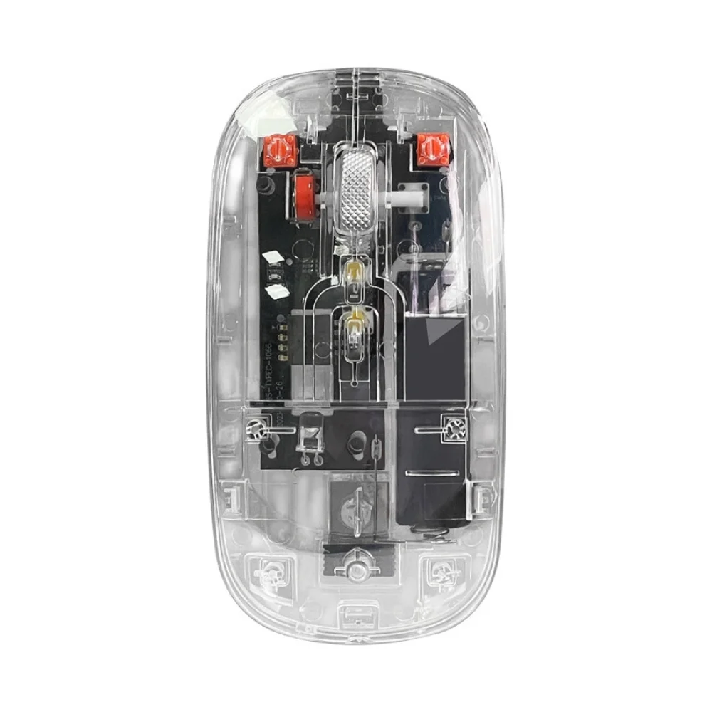 Dexım Mw-002Rt Mouse 2.4Ghz Bluetooth Kablosuz Şarj Edilebilir Şeffaf Sessiz Mouse
