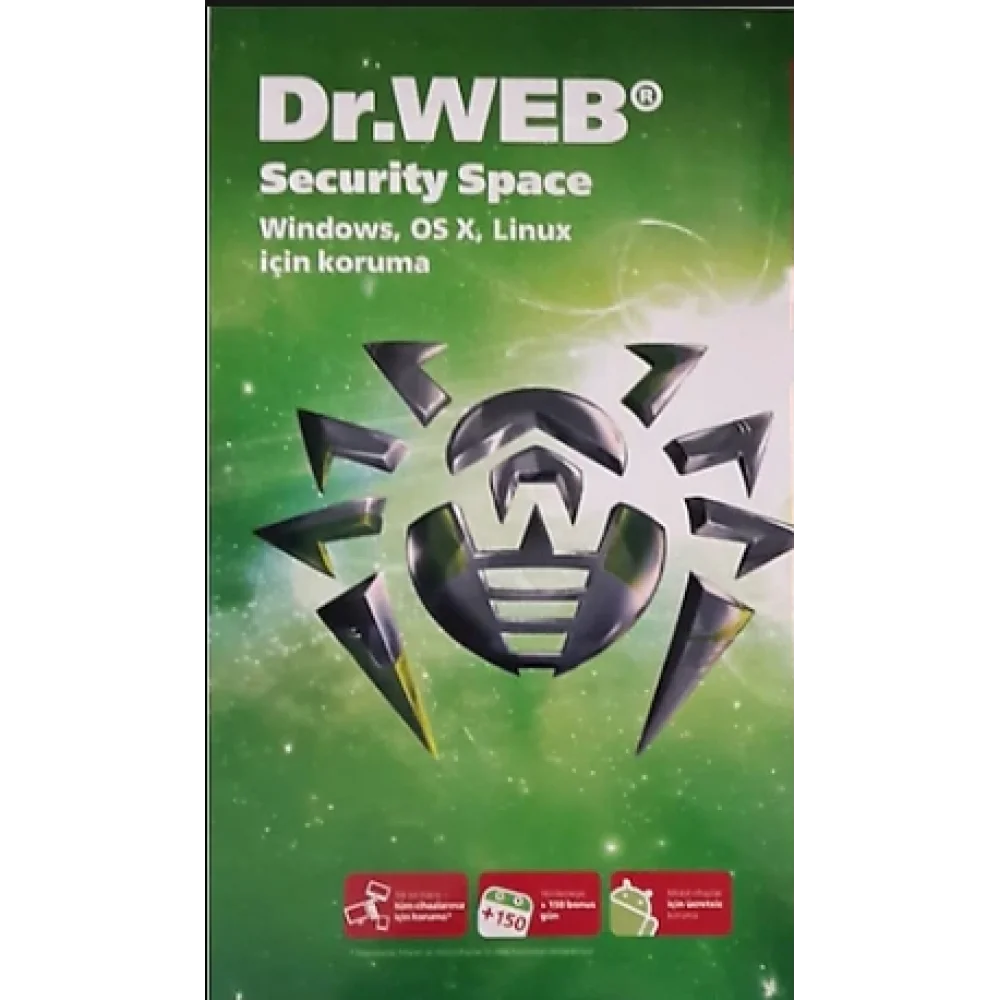 Dr.Web Security Space 5 Pc 5 Mobil 1 Yıl Ev & İş yerlerine Kutusuz Sertifikalı Anti virüs Yazılım Lisansı Anti virüs Yazılımı Anti virüs Yazılım Lisan