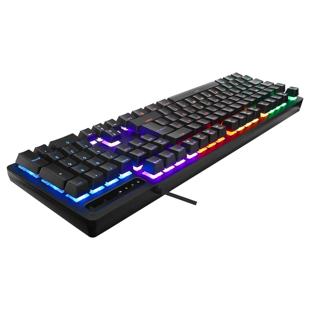 eMachines EAK104 Siyah USB RGB Backlight RED SWITCH Mekanik Q 104 Tuşlu Gaming Klavye
