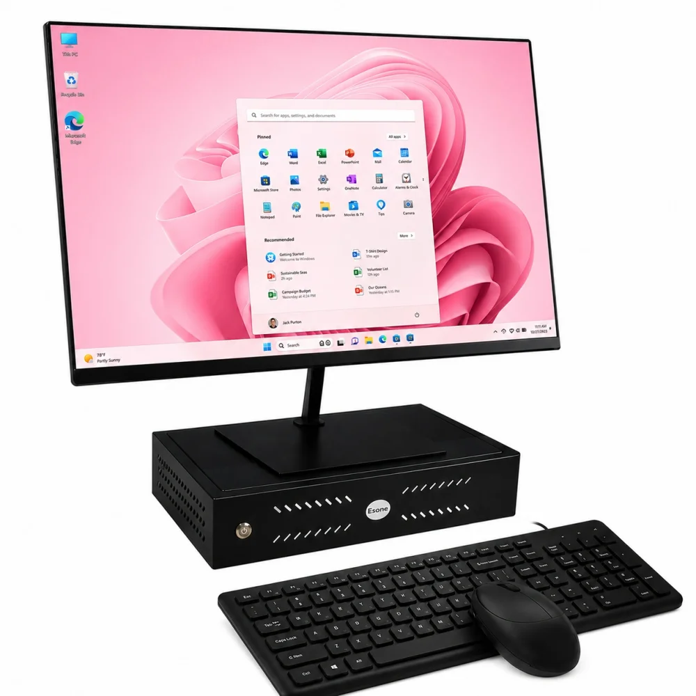 ESONIC MK2 İ3 6.NESİL 8GB DDR4 480SSD 21.5 Monitörlü MiniPC Oem Paket