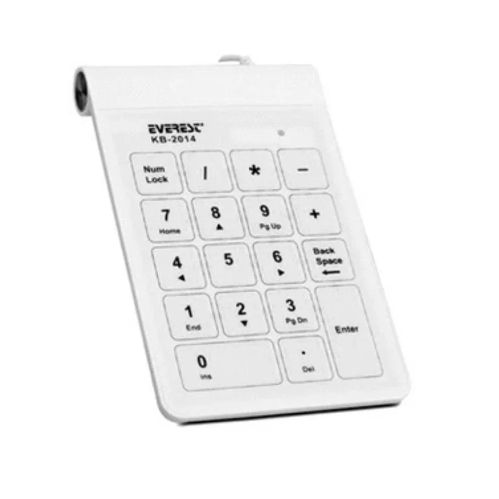 Everest KB-2014 Beyaz USB Dokunmatik Numerik Standart Klavye