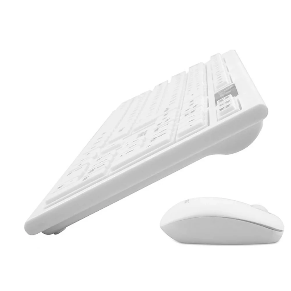 Everest Klavye Set Km-6121 Whıte Wıreless Multımedya Q Tr Slım Kb+Mouse