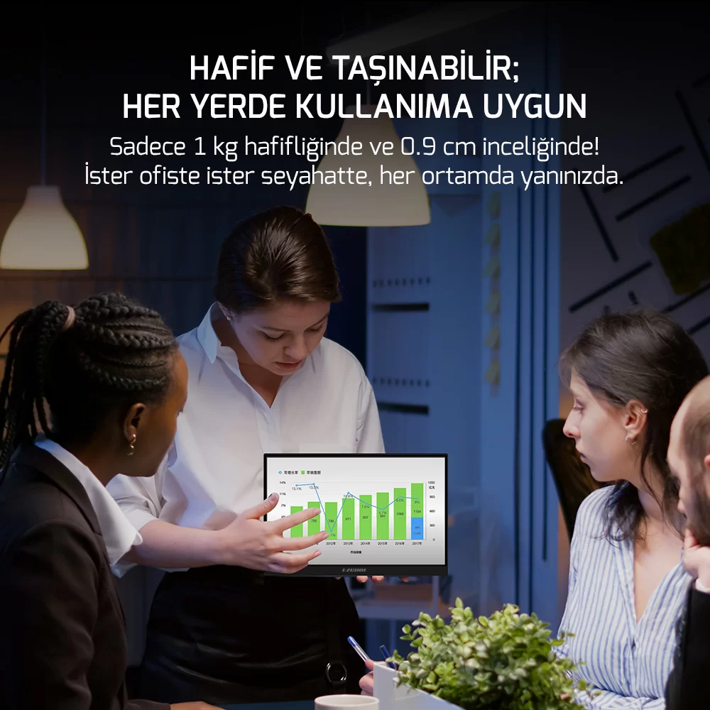 Ezcool Lite E15 15,6’’ 60HZ FHD Taşınabilir Monitör