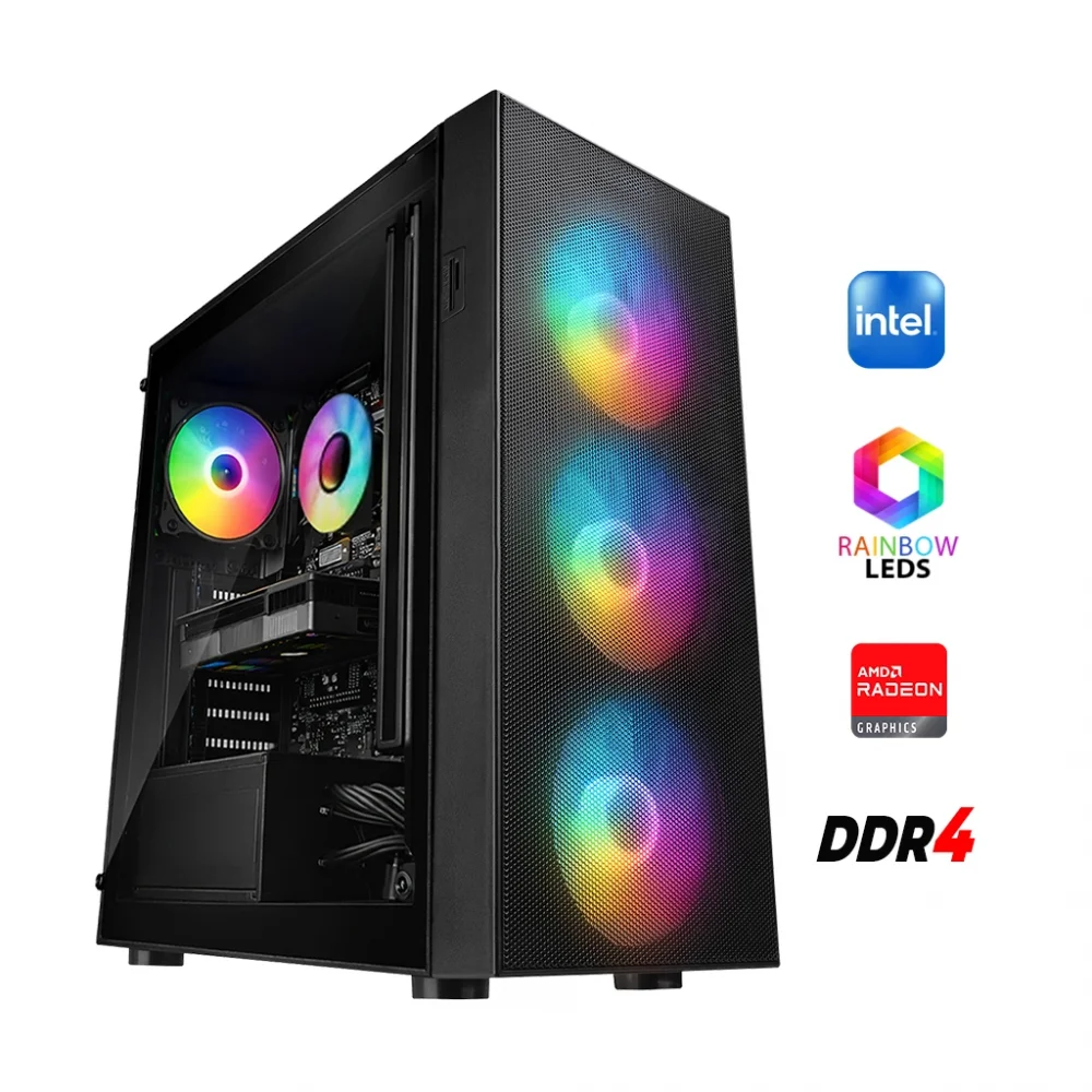 Gaming Pc intel i3 8100 (8.Nesil) 8Gb Ddr4 512Gb M2 Nvme 4Gb Rx550 Oyun Bilgisayarı
