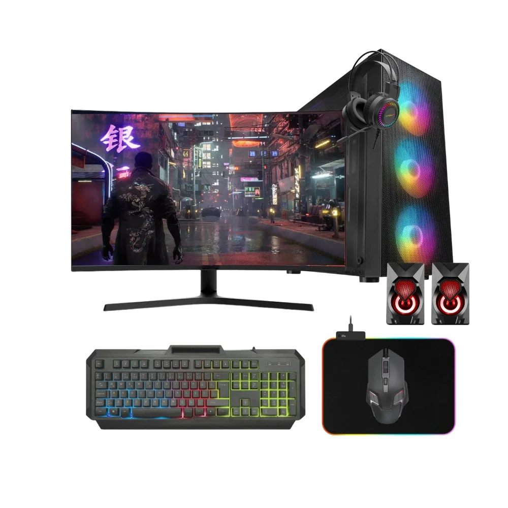 Gaming Pc intel i5 12500T 16Gb Ddr4 512Gb M2 Nvme 8Gb Rtx4060Ti 31.5 165Hz Oyun Bilgisayarı